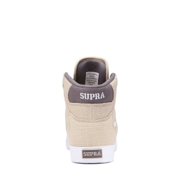 Supra Mens VAIDER High Top Shoes Mojave/Dk Grey/white | US-13090